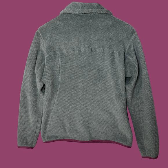 Patagonia Lightweight Synchilla Snap-T Fleece Pullover Gray w/ Pink Trim Women S - Picture 3 of 9